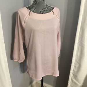 NY&Co light pink 3/4 sleeve blouse